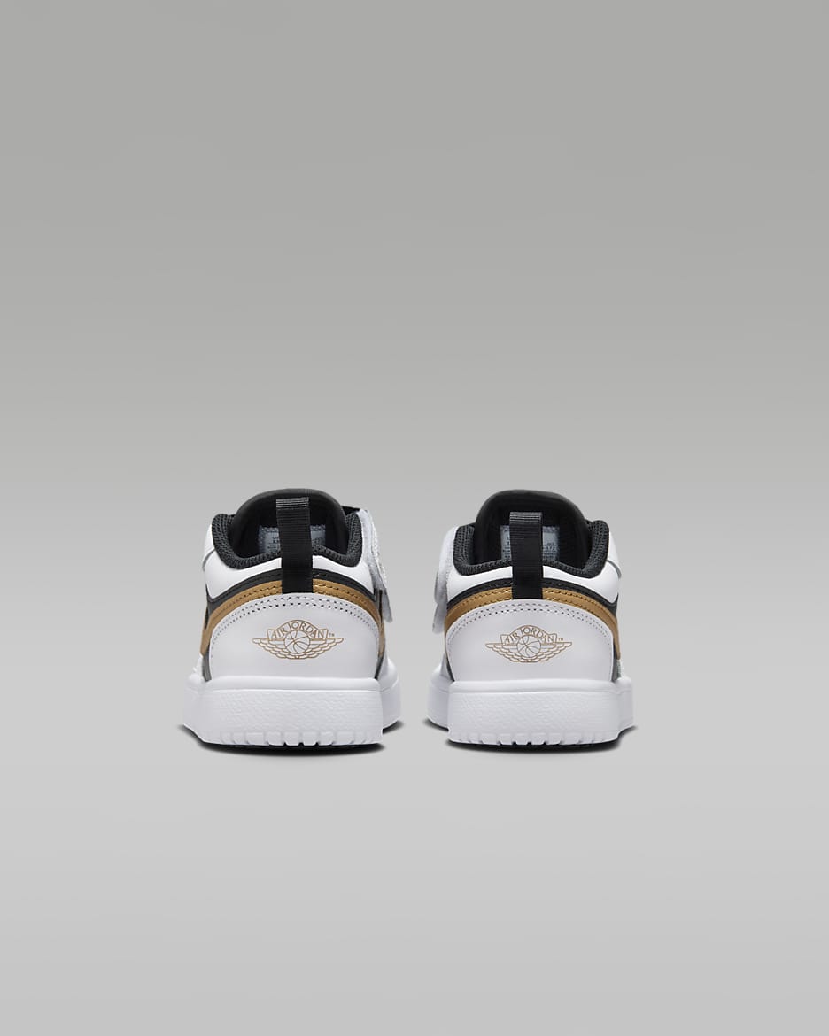 Air jordan 1 gold toe upside down swoosh best sale